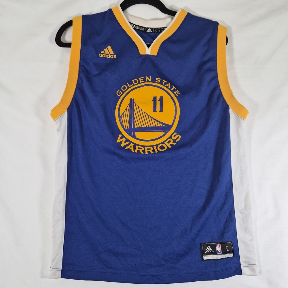 Klay Thompson Warriors Jersey Adult L Adidas NBA Blue #11 Golden State